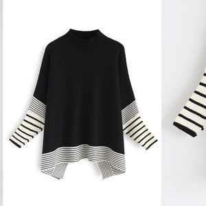 Chicwish Knit Cape Sweater S-M.
